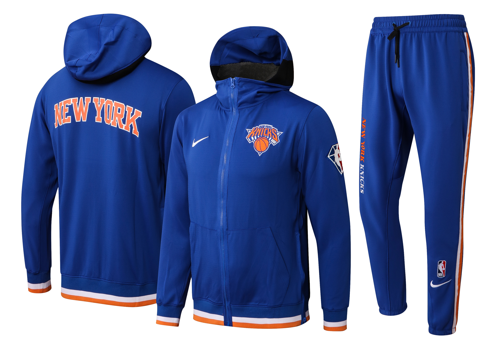 Men New York Knicks blue  2024 NBA Nike Training suit->miami heat->NBA Jersey